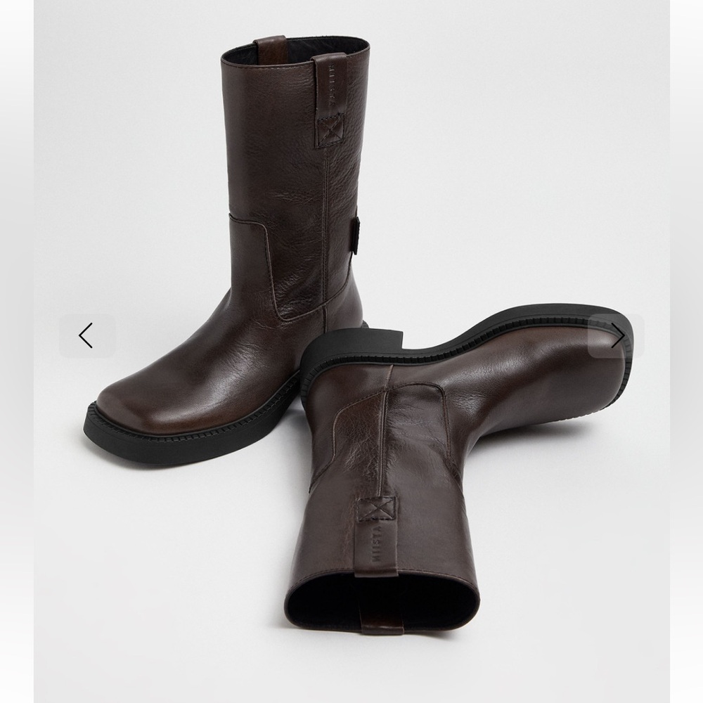 Miista Aron Boot Brown Natural Leather - Picture 2 of 9